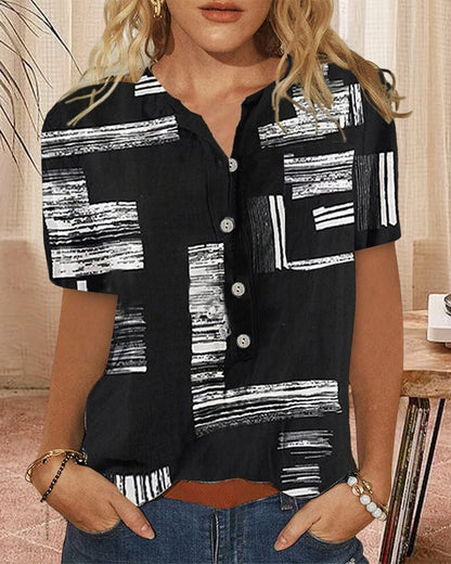 Andrea's™ | Bedrucktes Kurzarm-Top