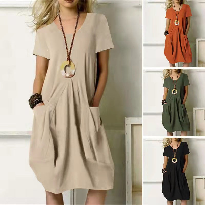Effortless Cotton Linen Dress Andrea Serena