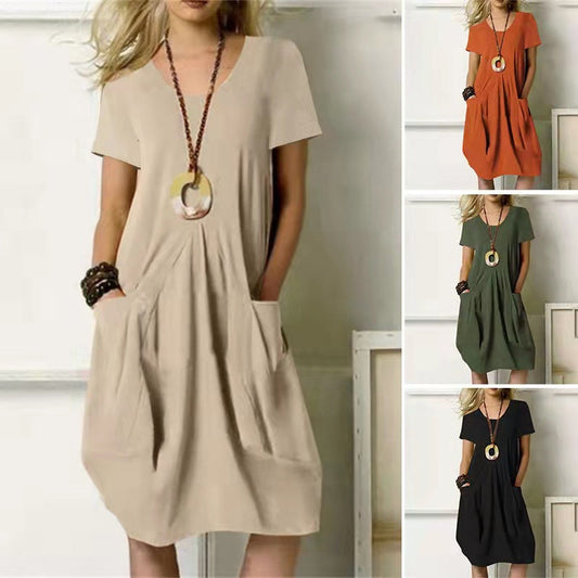 Effortless Cotton Linen Dress Andrea Serena