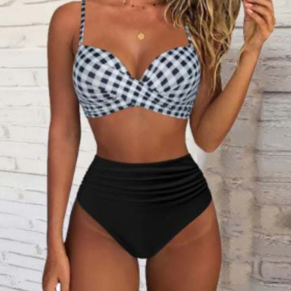 Andrea's™ | Zweiteiliger Push-up-Bikini mit High-Waist-Hose