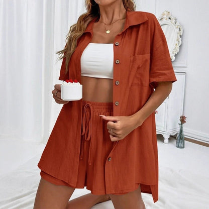Schickes Andrea Serena Hemd- und Shorts-Set