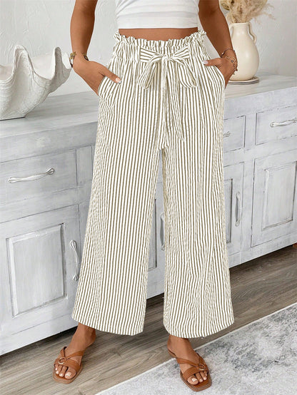 Gestreifte Hose mit geradem Bein von Andrea Serena