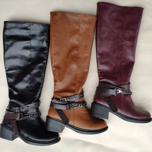 Andrea's™ | Damen-Boots mit Schnallendetail
