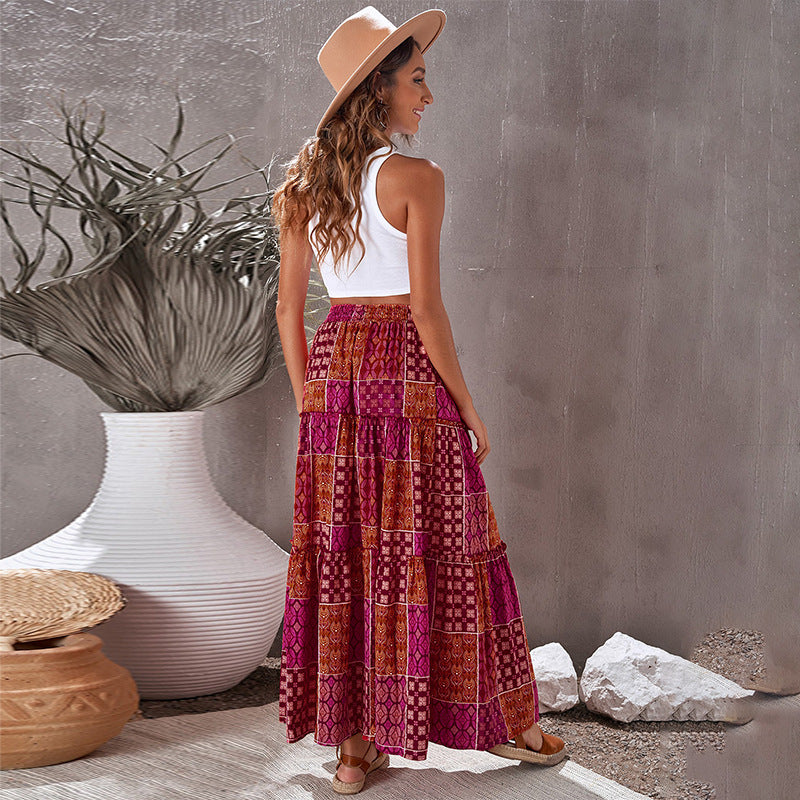 Maxirock von Andrea Serena mit Boho-Print