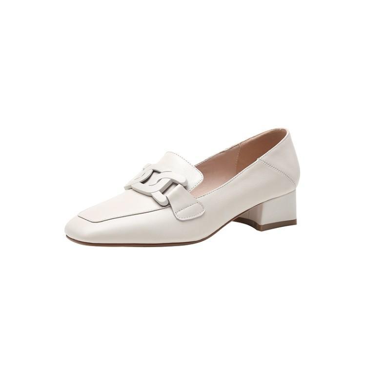 Elegante Andrea Serena Loafer-Pumps mit klobigem Absatz