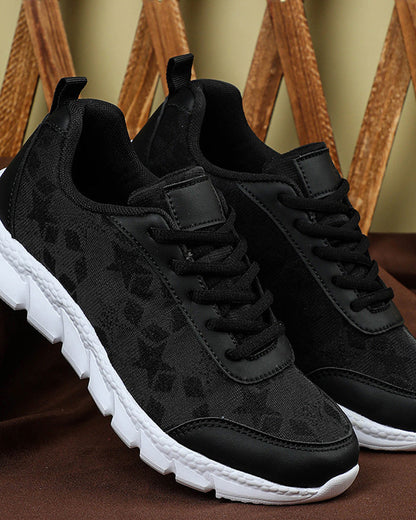 Andrea's™ | Einfache, einfarbige, atmungsaktive Schnürsneaker