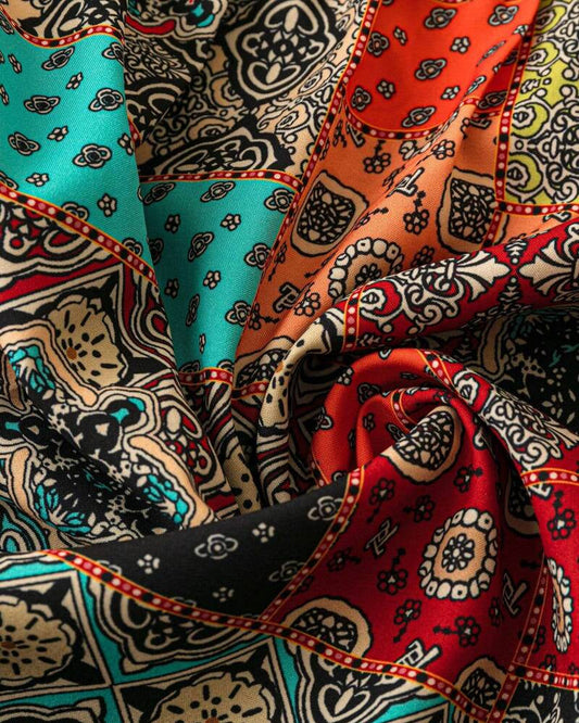 Andrea's™ | Plisierter T-Shirt Mit Vintage-Muster