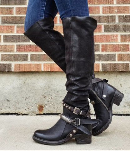 Andrea's™ | Damen-Boots mit Schnallendetail