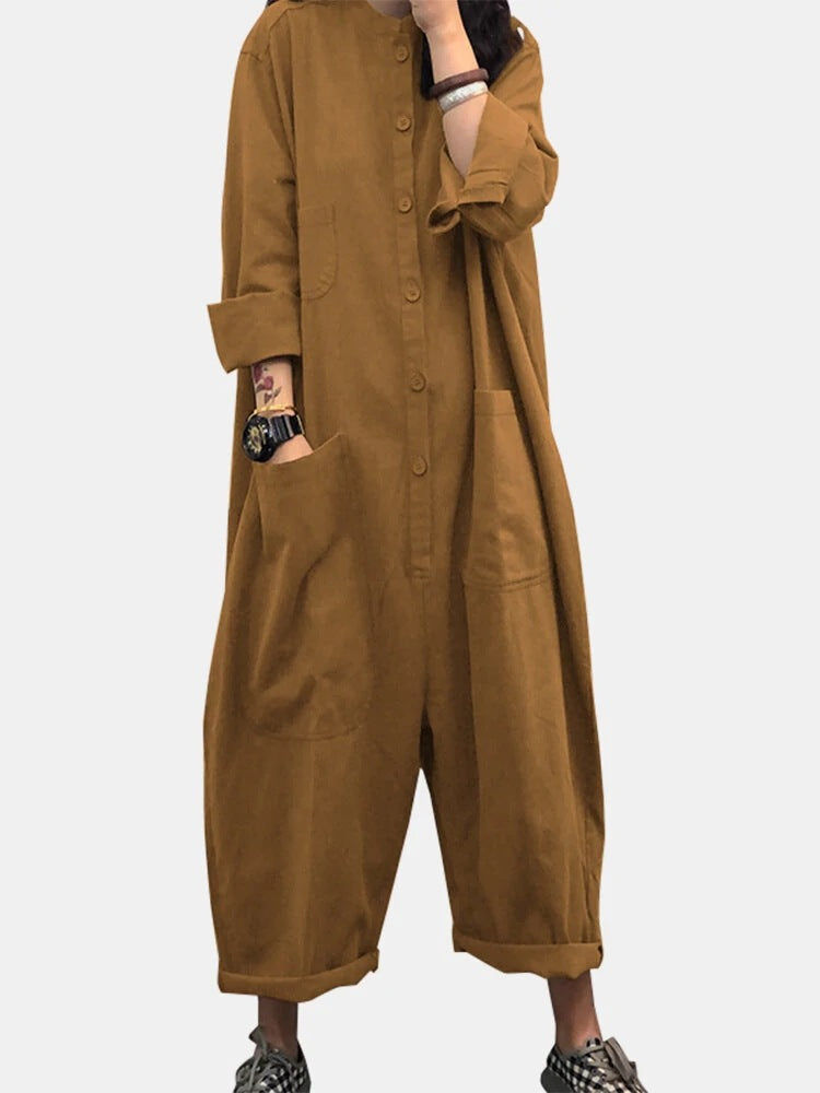 Lässiger Jumpsuit mit mehreren Taschen von Andrea Serena