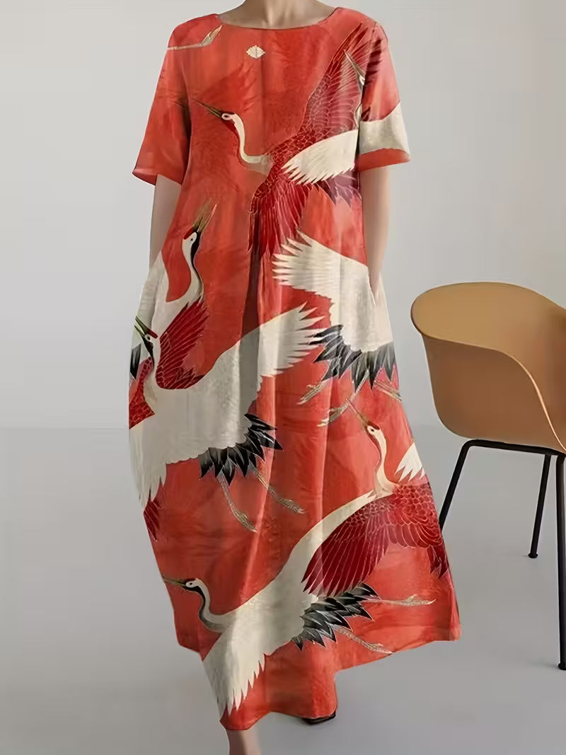 Andrea's™ | Bequemes geblümtes Sommer-Maxikleid