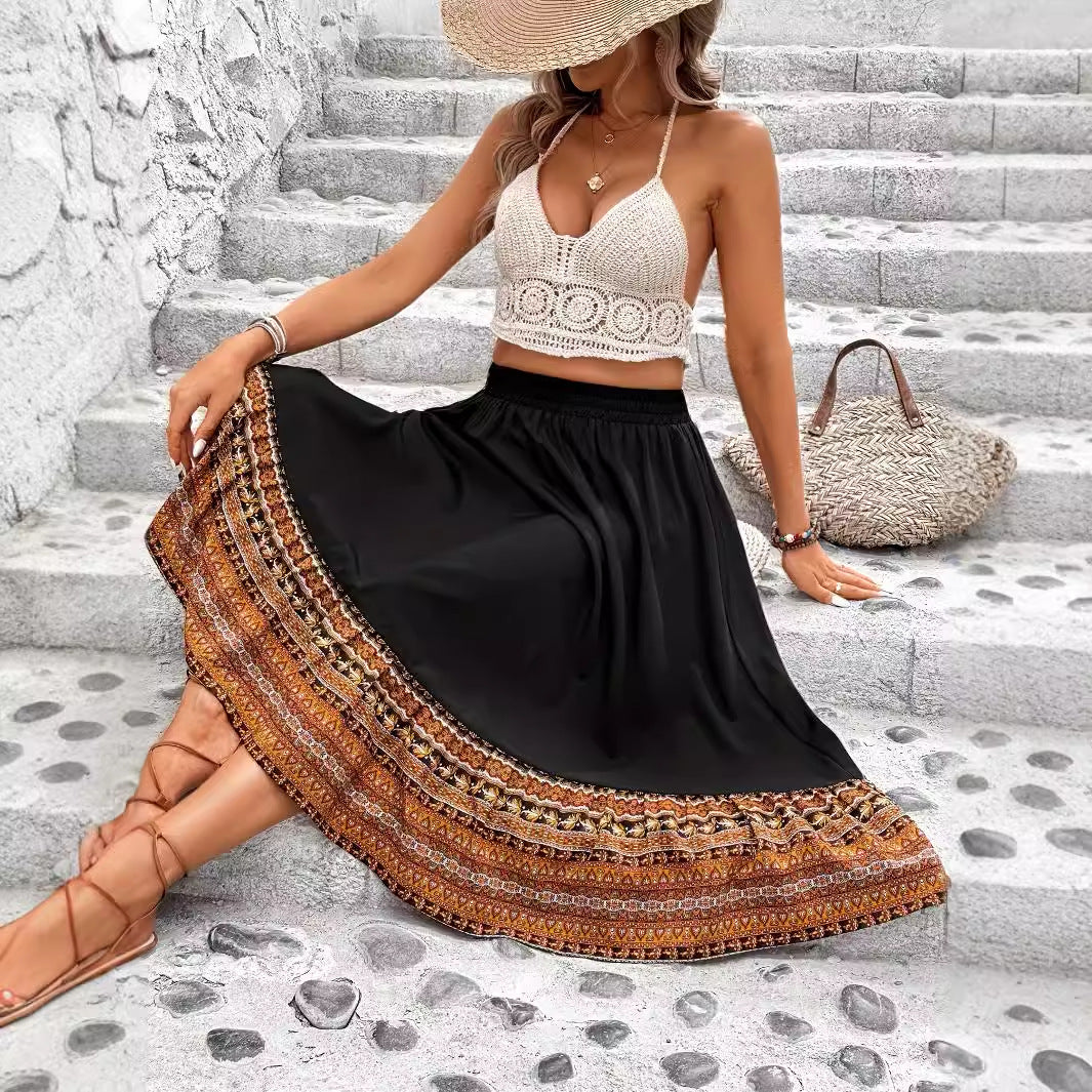 Boho-A-Linien-Maxirock von Andrea Serena