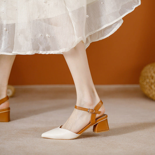 Chic Block Heel Pumps by Andrea Serena