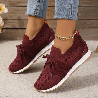 Andrea's™ | Damen-Mesh-Sneaker mit Schnürung