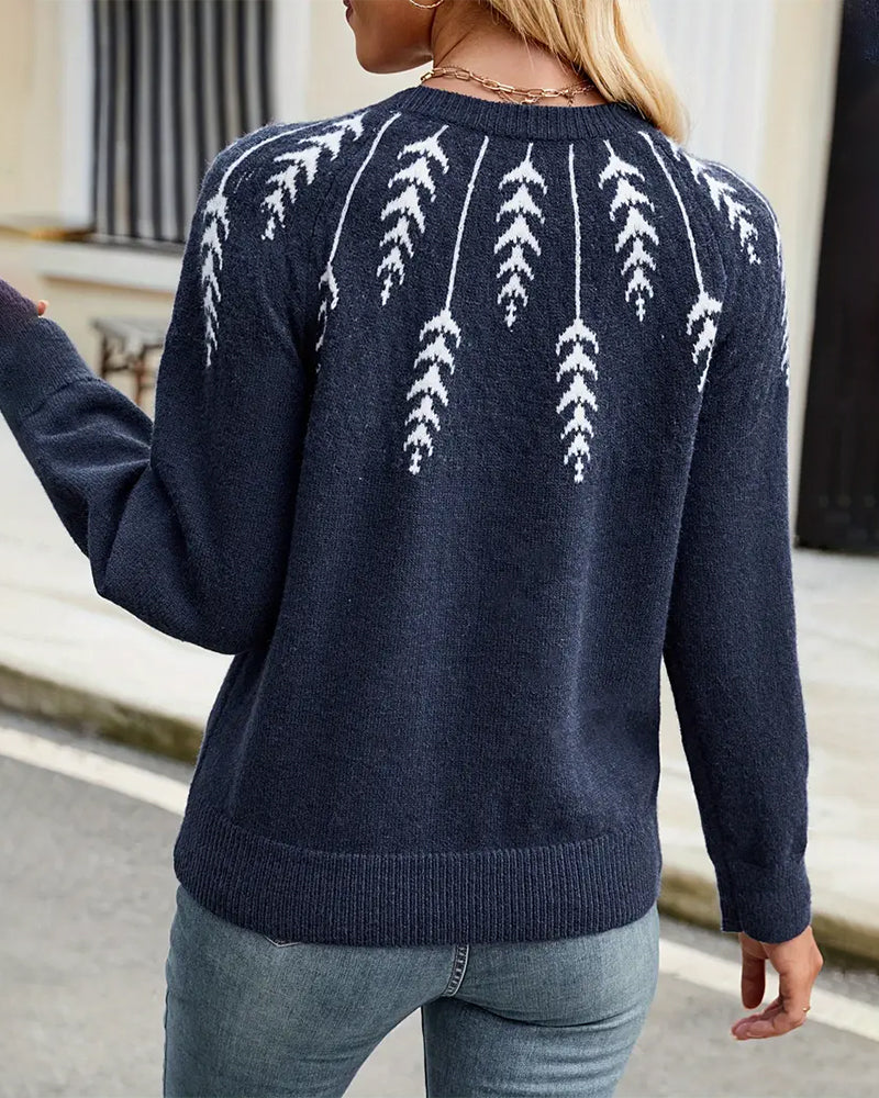 Andrea's™ | Pullover Raglanärmel Rundhals