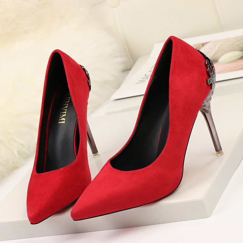 Elegante Wildleder-High Heels von Andrea Serena