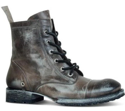 Andrea's™ | Bequeme Retro-Stiefeletten mit runder Zehenkappe und Schnürung