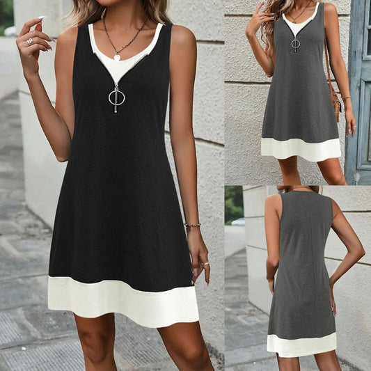Elegant Sleeveless Vest Dress by Andrea Serena