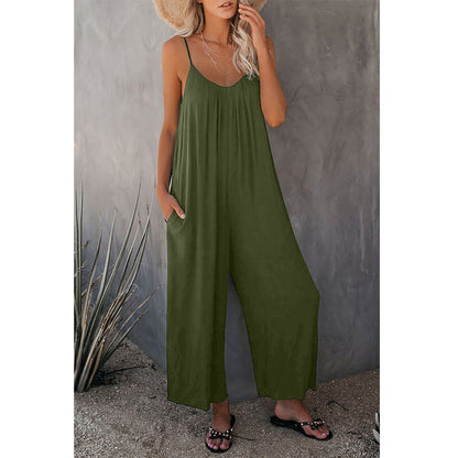 Andrea's™ | Lockere ärmellose Damen Jumpsuits mit Taschen