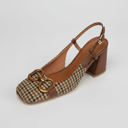 Vintage-Pumps mit Blockabsatz von Andrea Serena