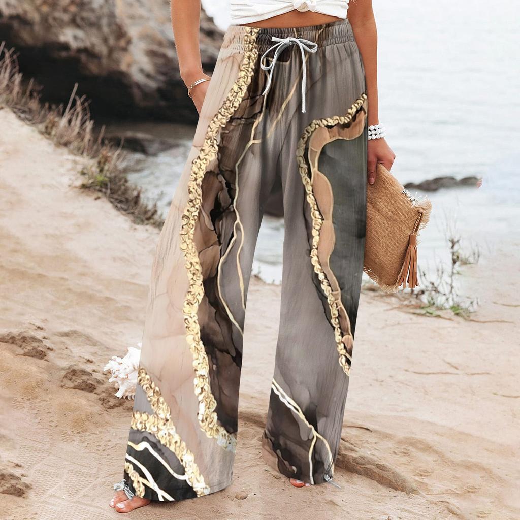 Boho Botanical Andrea Serena Women's Wide-Leg Pants