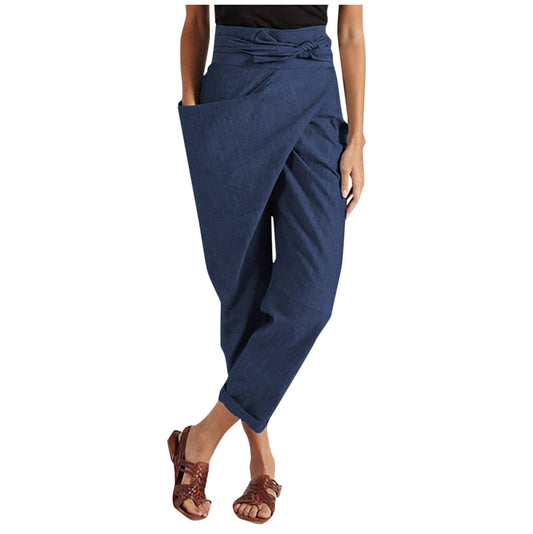 Andrea's™ | Cropped-Hose mit Wickelvorderseite