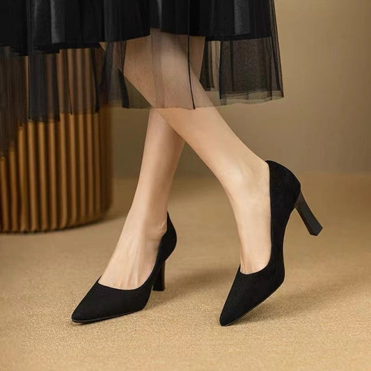Elegant Black Stiletto Heels by Andrea Serena
