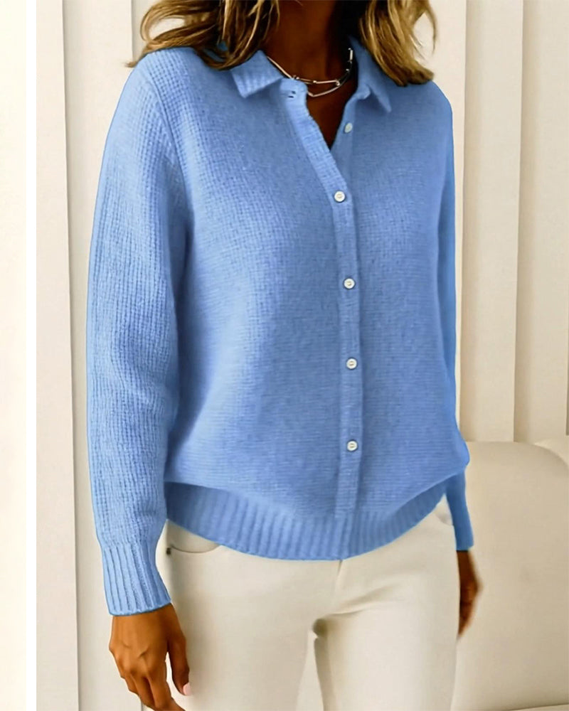 Andrea's™ | Strickjacke Mode Reversknopf