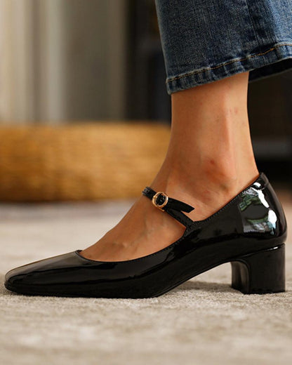 Andrea's™ | High Heels mit leuchtenden Lederriemen