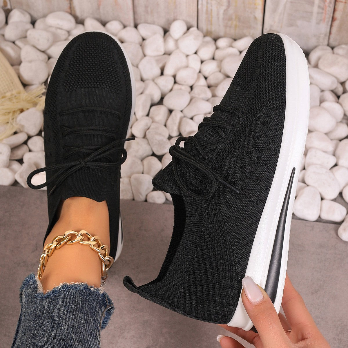 Leichte Andrea Serena Fly-Knit Alltagssneaker
