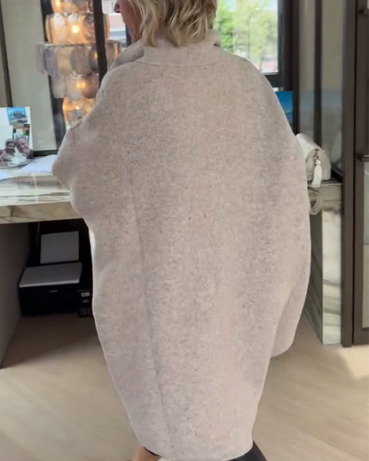 Andrea's™ | Pullover Stehkragen Halbzip Locker