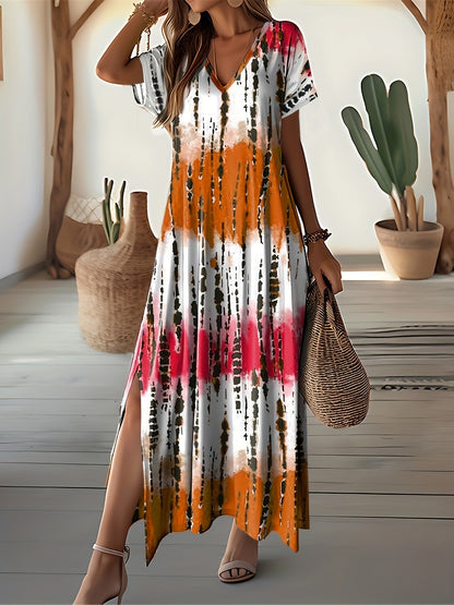 Schickes Maxikleid im Batik-Look von Andrea Serena