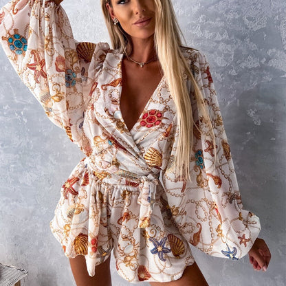 Boho Chic Andrea Serena Tropischer Jumpsuit Set