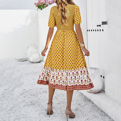 Sommerkleid von Andrea Serena im Boho-Stil mit Print