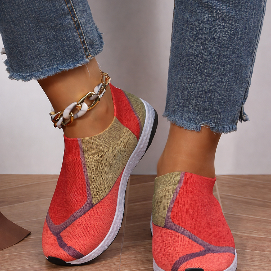 Colorblock Mesh Sneakers von Andrea Serena