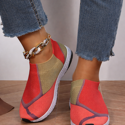 Colorblock Mesh Sneakers von Andrea Serena