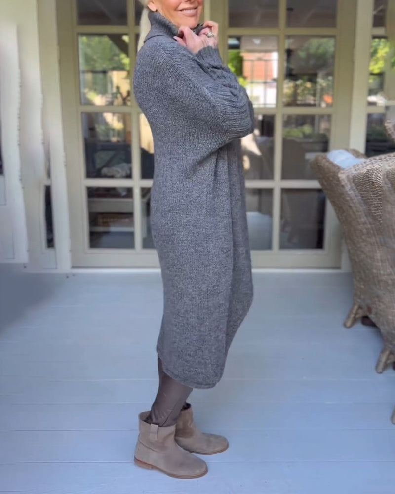 Andrea's™ | Pullover mit hohem Hals und lang