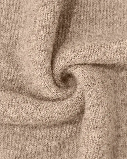 Andrea's™ | Pullover Stehkragen Gemustert Kontrast