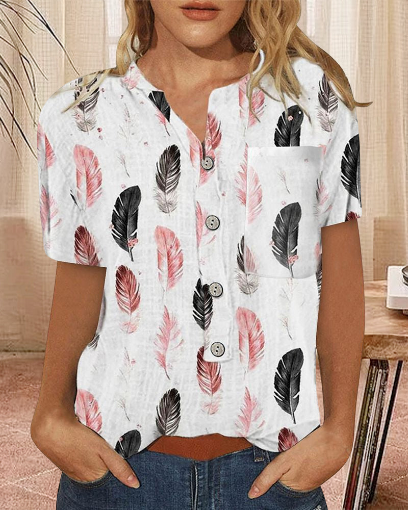 Andrea's™ | Bedrucktes Kurzarm-Top