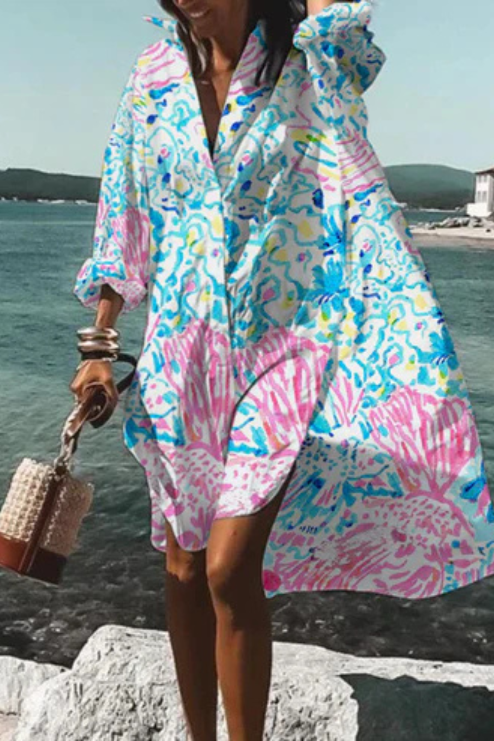 Lunaria™ | Luftiges Blumenkleid mit fließender Silhouette