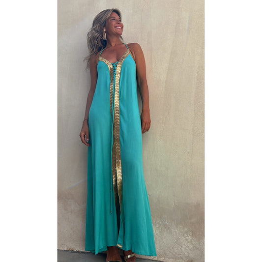 Elegantes Neckholderkleid mit Schnürung von Andrea Serena