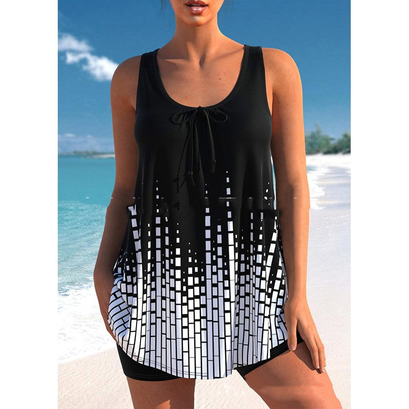 Schicker bedruckter Bikini in Übergröße von Andrea Serena