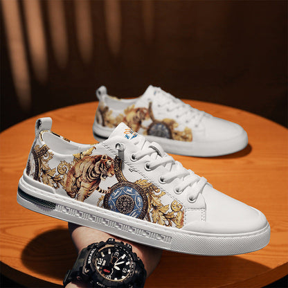 Handgefertigte Ledersneaker von Andrea Serena für Herren – Alltagslook