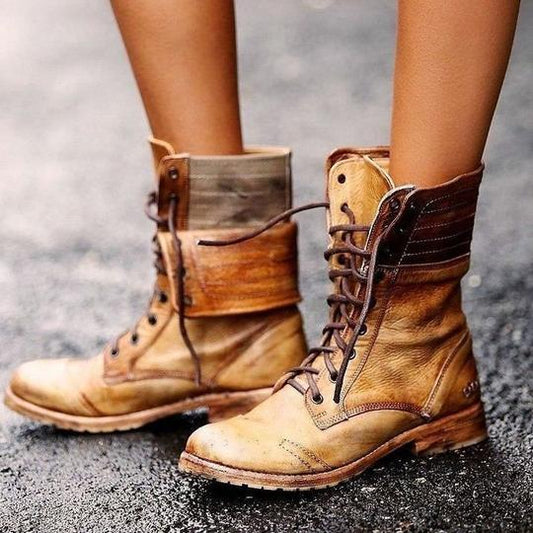 Andrea's™ | Martin-Stiefel mit Kreuzriemen