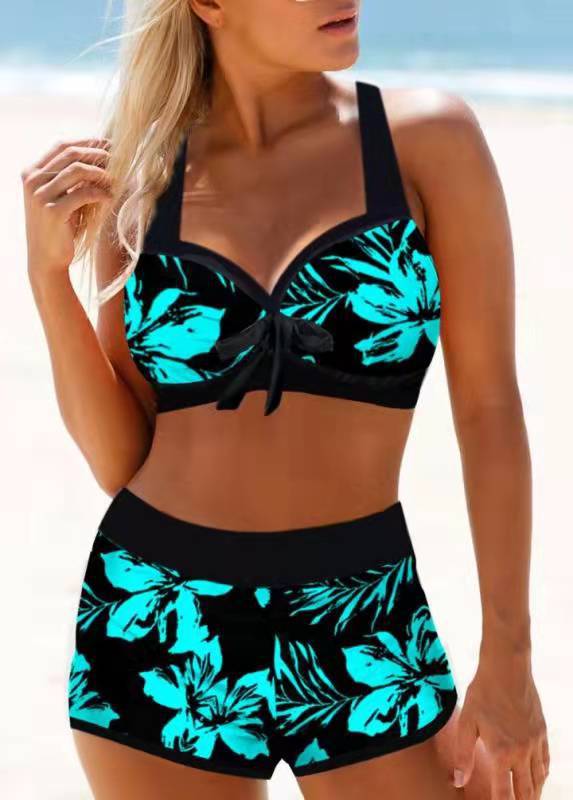 Floraler High-Waist-Bikini von Andrea Serena