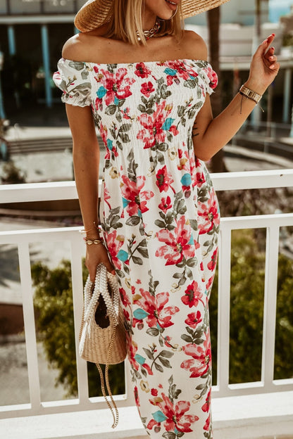 Boho-Sommerkleid mit Off-Shoulder-Ausschnitt von Andrea Serena