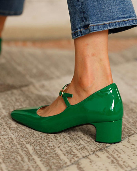 Andrea's™ | High Heels mit leuchtenden Lederriemen