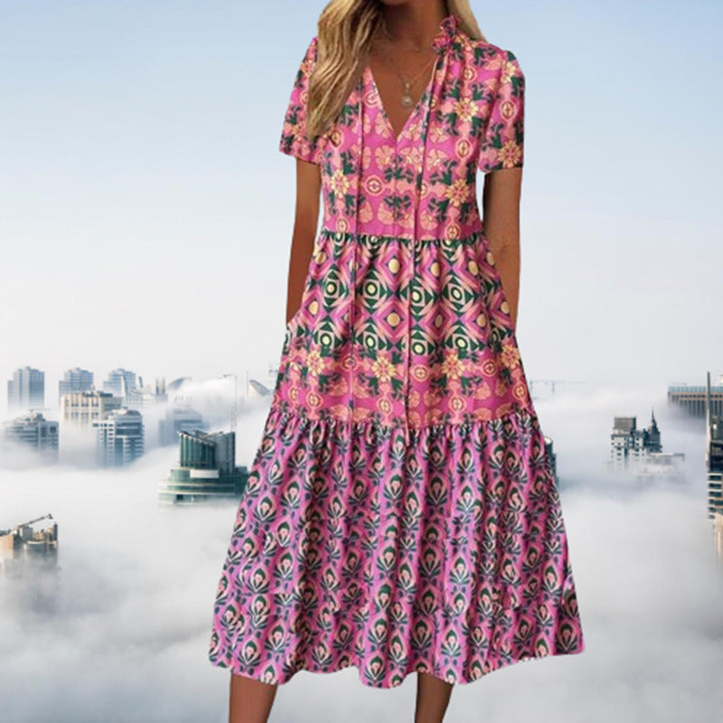 Sommerkleid von Andrea Serena mit lebhaftem Print