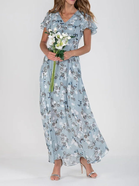 Andrea's™ | Sommerliches Maxikleid mit Rüschen
