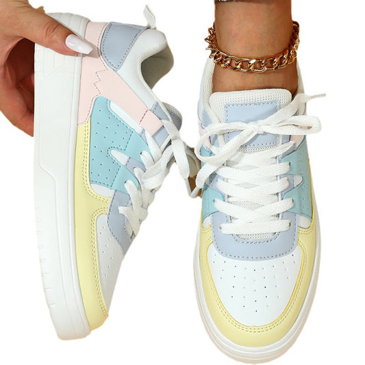 Andrea Serena – Plateau-Sneaker mit Farbblock-Design