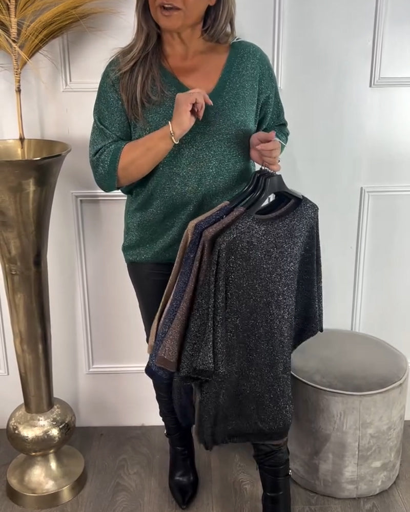 Andrea's™ | Modischer und komfortabler Pullover mit V-Ausschnitt